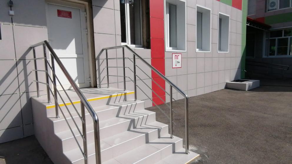 В Георгиевском округе Ставрополья обновили фасад детского сада