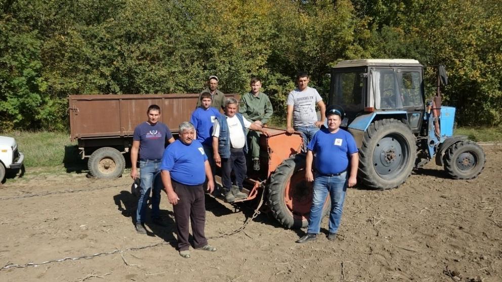 Казаки Курского района завершили осенний сев
