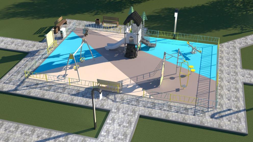 В станице Курской стартовал второй этап благоустройства центрального парка