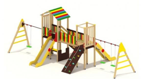 В селе Покойном оборудуют новую детскую площадку