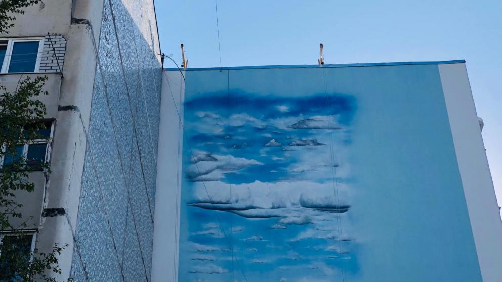 Фасад многоэтажки Железноводска украсит огромная стрекоза