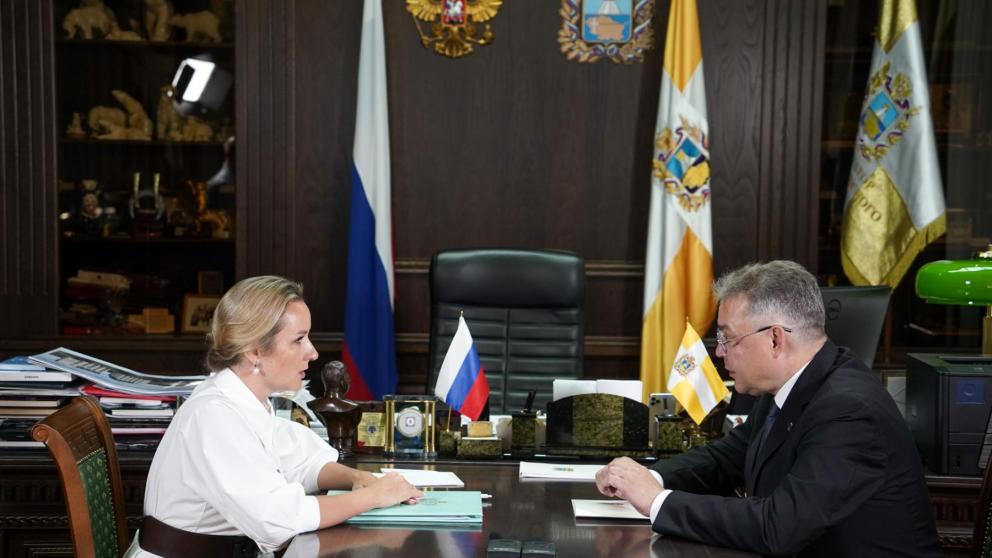 Губернатор Ставрополья встретился с Уполномоченным при Президенте РФ по правам ребёнка