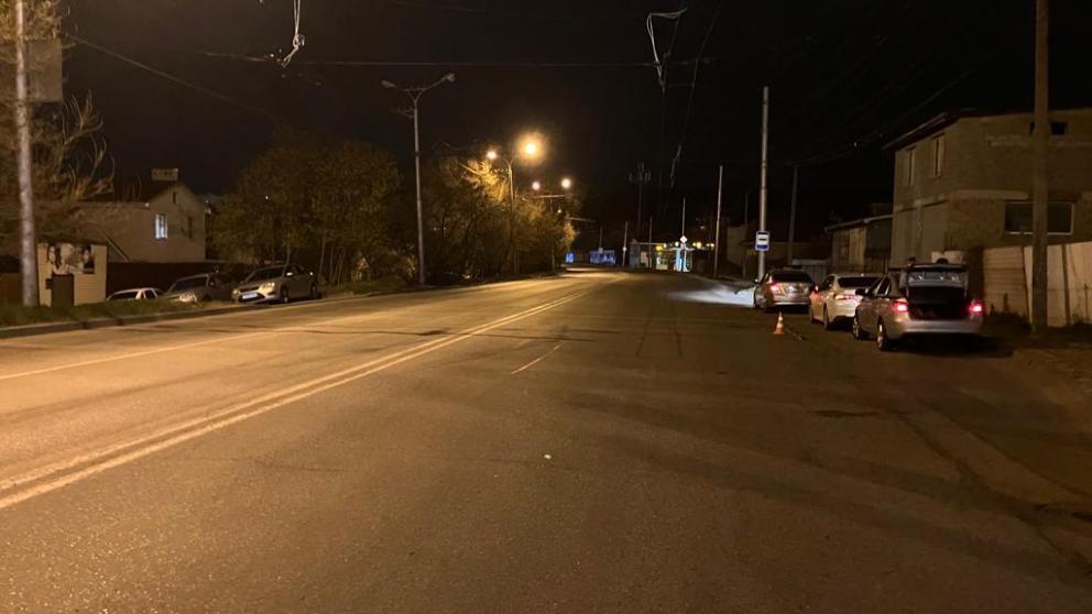 Мотоциклист перевернулся в Ставрополе