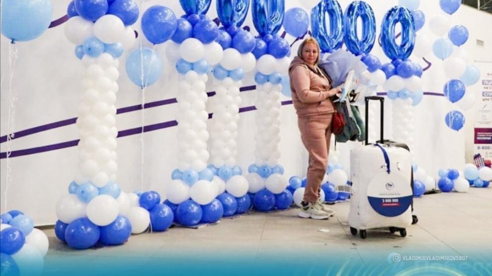 Трёхмиллионного пассажира за 2021 год встретили в аэропорту Минеральных Вод