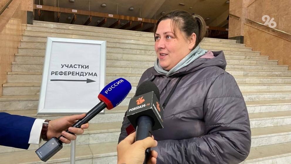 Участки проведения референдума на Ставрополье посетили первые избиратели