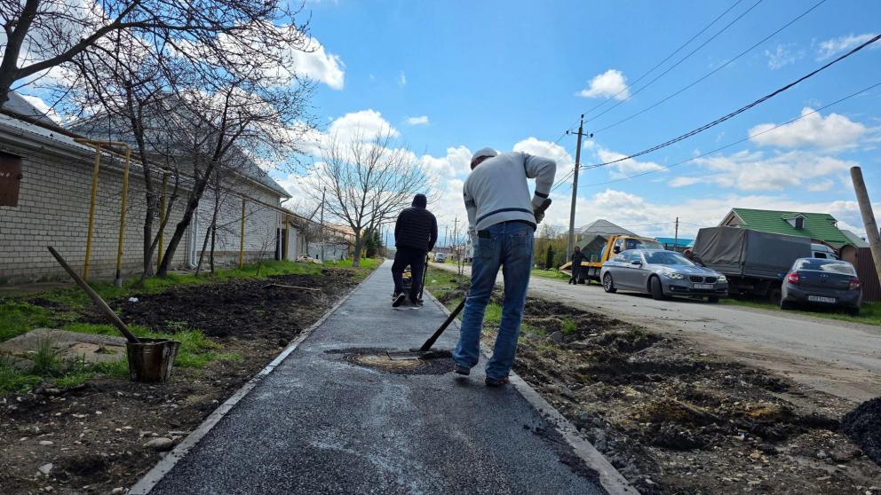 В Предгорном округе обустроят более 4 километров тротуаров