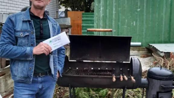 Житель посёлка Иноземцево на Ставрополье соорудил из ненужных баллонов многофункциональную печь