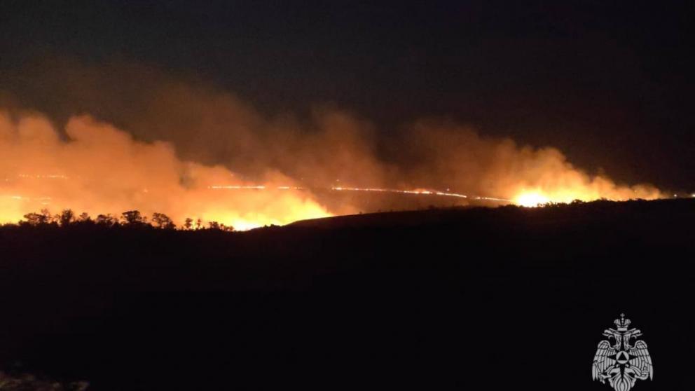 Крупный пожар в Невинномысске потушили