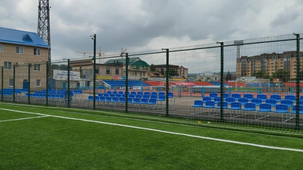 В Пятигорске завершается реконструкция футбольного поля