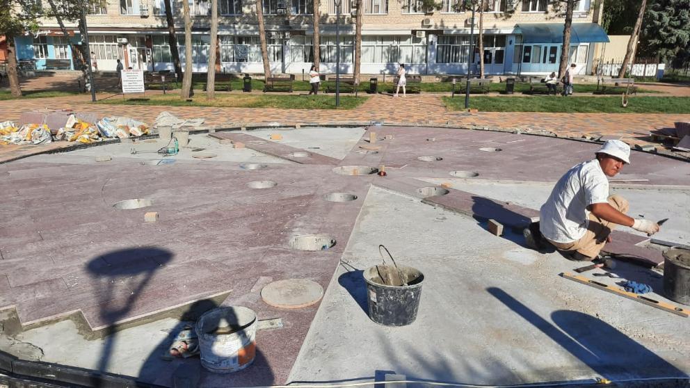 В Светлограде создают светомузыкальный «сухой» фонтан