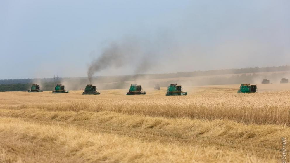 На Ставрополье собраны первые сто тысяч тонн зерна