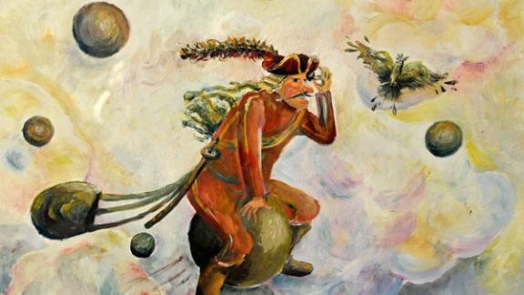 Тот самый Мюнхгаузен представлен на выставке юных художников в Ставрополе