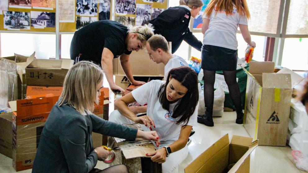 В Кочубеевском округе продолжается сбор гуманитарной помощи российским военным
