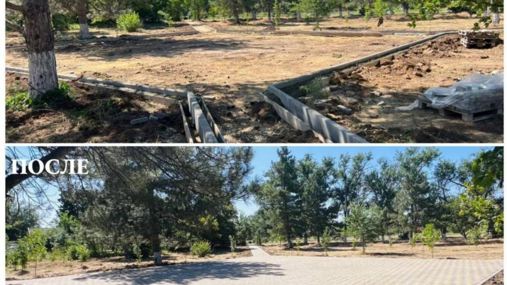 В селе Бурукшун завершилась шестая фаза благоустройства парковой территории