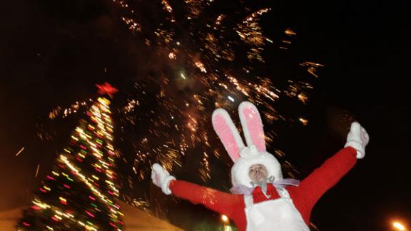 В Ставрополе зажгли главную новогоднюю елку