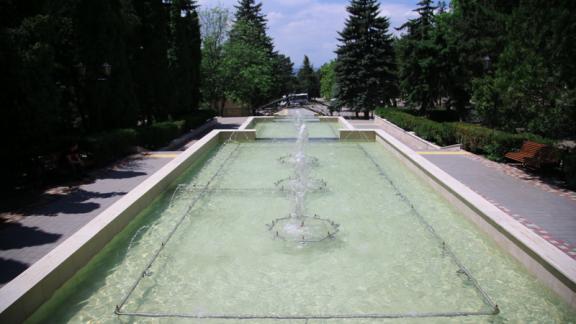 В Пятигорске заработал фонтан у санатория «Тарханы»