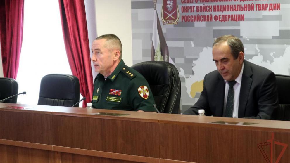 В Северо-Кавказском округе Росгвардии прошло заседание оперштаба