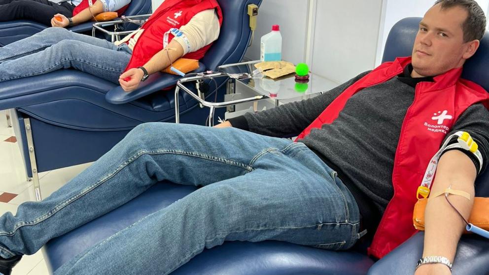 В Железноводске активисты и молодогвардейцы «Единой России» сдали кровь для военнослужащих