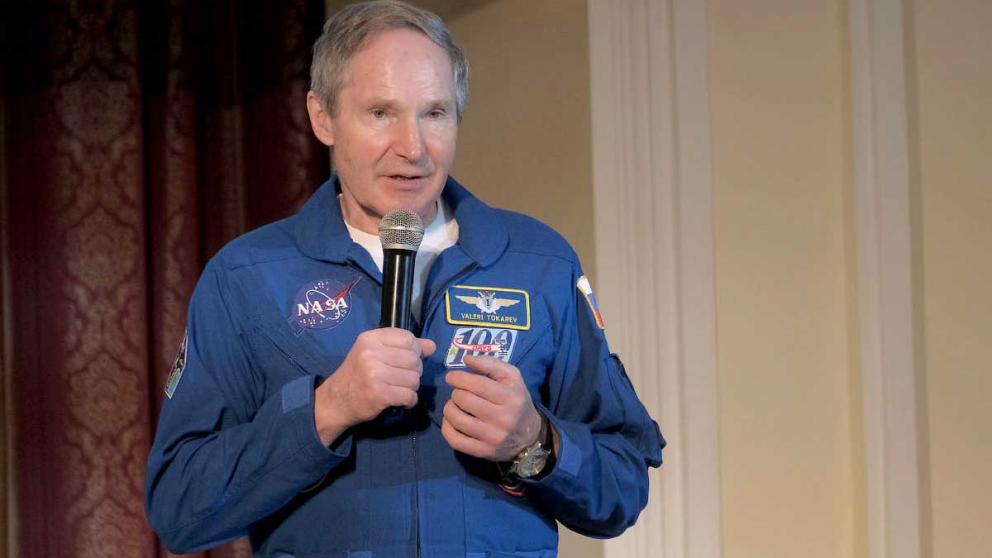 Валерий Токарев рассказал машуковцам о «звёздной» карьере космонавта