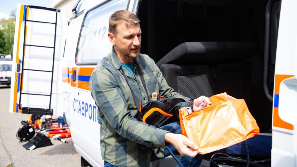 Автопарк Службы спасения Ставрополя пополнился новым автомобилем