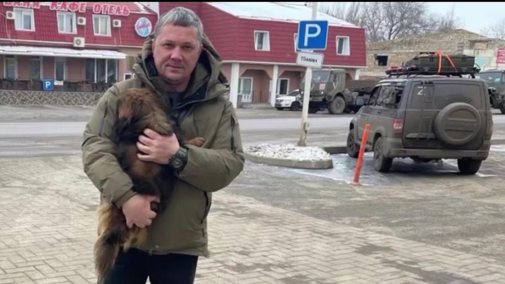 Собаку по кличке Радейка привёз из зоны СВО глава Пятигорска