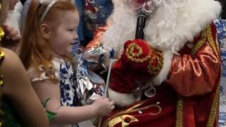 Казачий Дед Мороз поздравил детей в Ессентуках