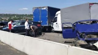 Из-за горящих полей в Предгорном районе столкнулись 8 автомобилей: 2 человека погибли, 1 ранен