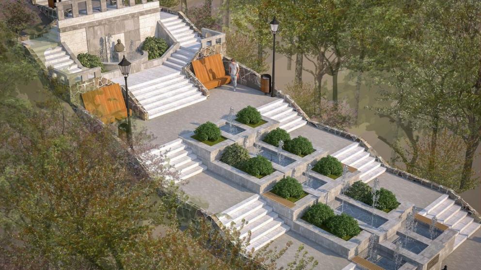 Проект Каскадной лестницы Железноводска – один из лучших в стране