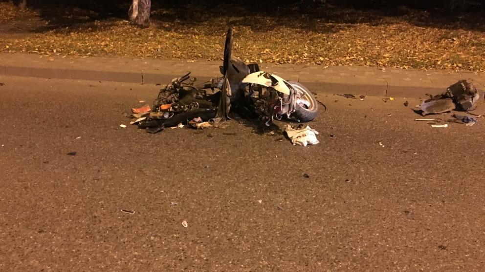 В Пятигорске покалечился скутерист