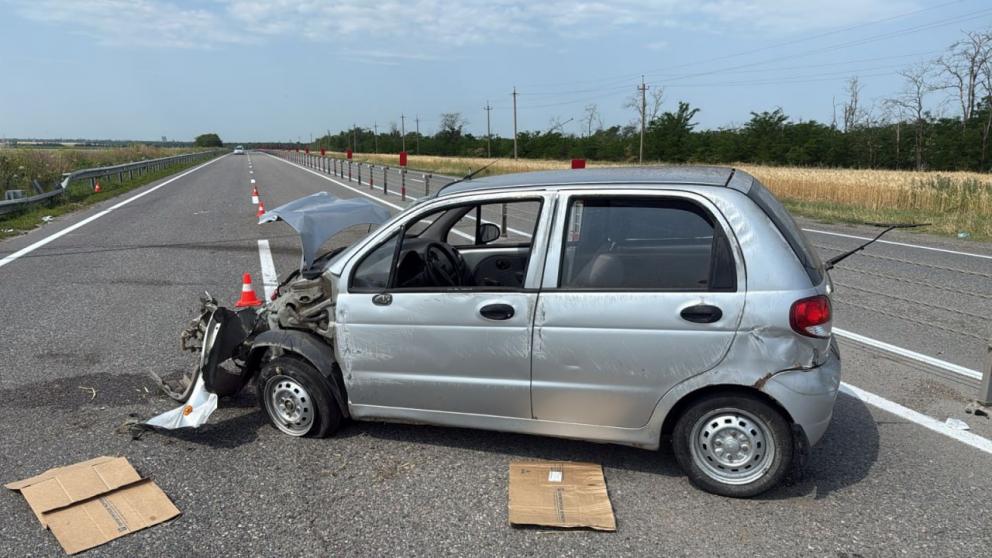 Начинающий водитель автомобиля врезался в ограждение в Советском округе