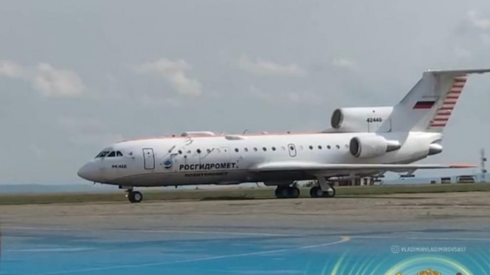 На Ставрополье прибыл борт «Росгидромета» для создания искусственного дождя