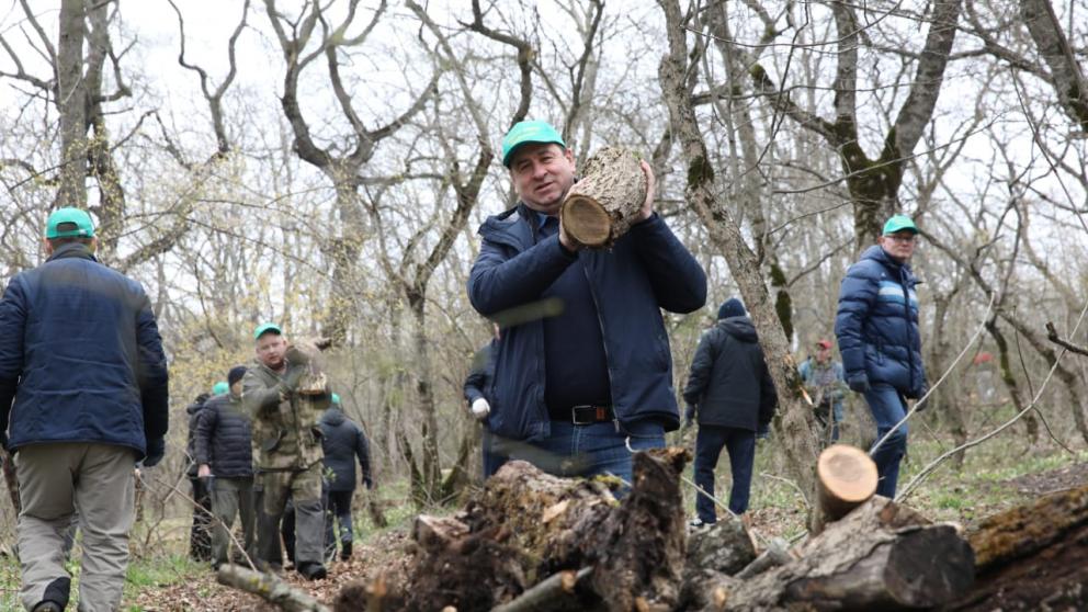 Депутаты Думы Ставрополья провели субботник на Машуке