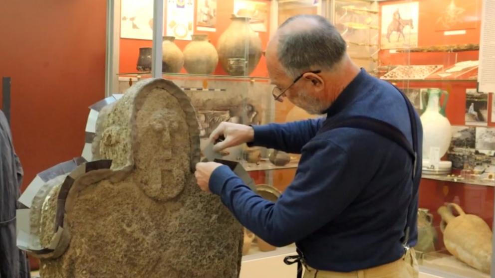 Посетителей Татарского городища в Ставрополе встречает копия скифского изваяния