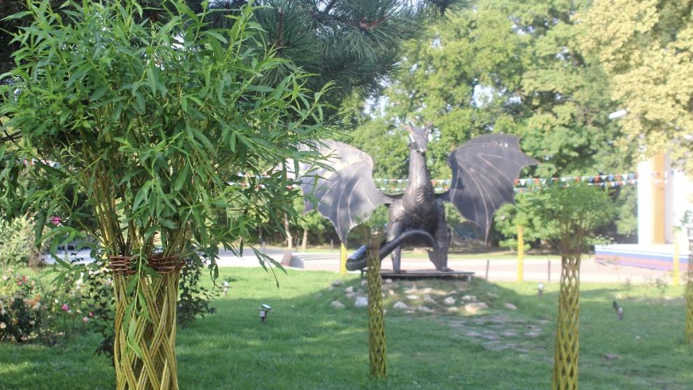 «Пальмы» из ивы и лаванда украшают Невинномысск