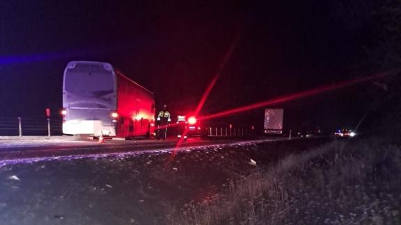 В Минераловодском округе столкнулись грузовик и экскурсионный автобус