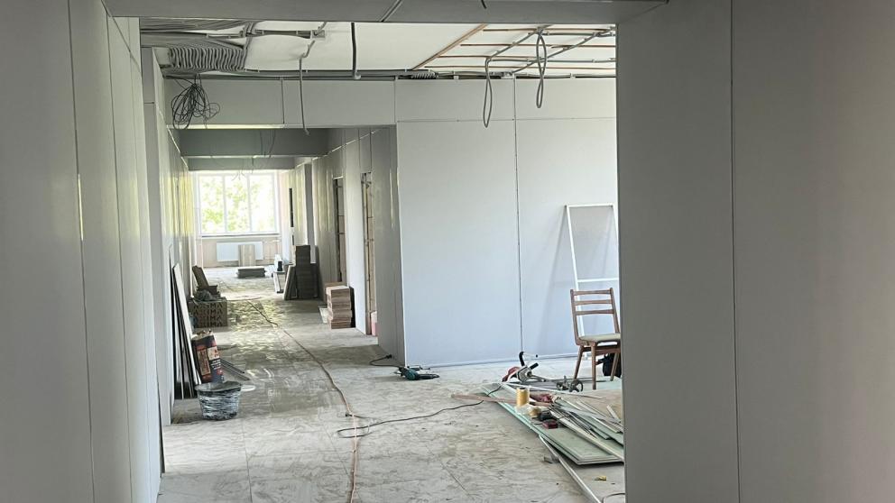 Продолжается капремонт неврологического отделения больницы в Кировском округе Ставрополья