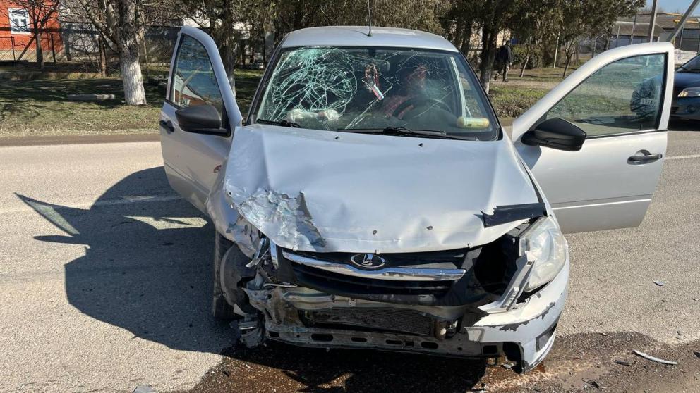 В Курском округе при столкновении автомобилей пострадал один человек