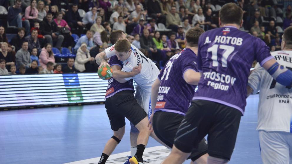 Гандболисты «Виктора» первый четвертьфинальный матч Кубка России сыграли в Чехове