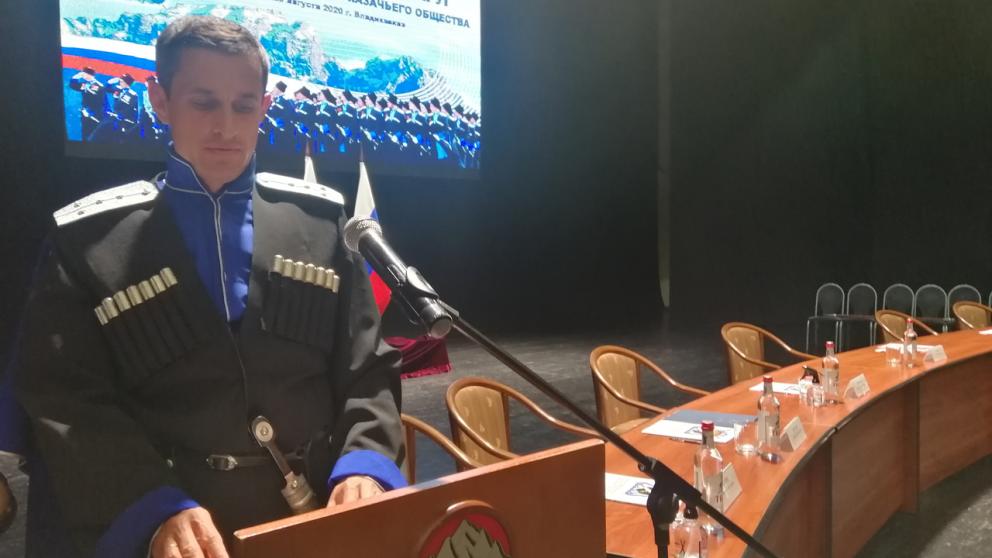 На Ставрополье офицер Виталий Кузнецов вступил в должность атамана