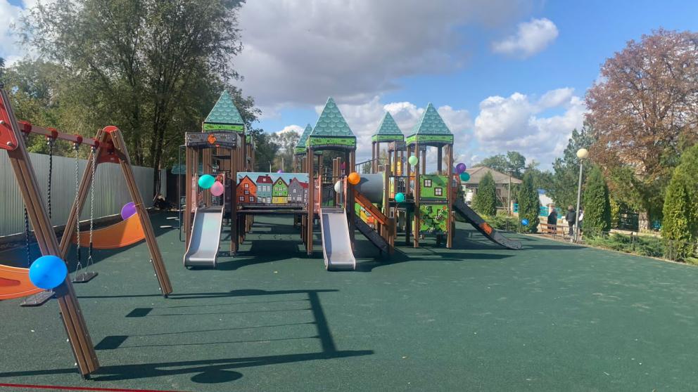 Игровой комплекс обустроили в станице Изобильненского округа Ставрополья