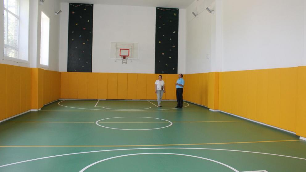 В школе посёлка Ясного на Ставрополье отремонтировали спортзал