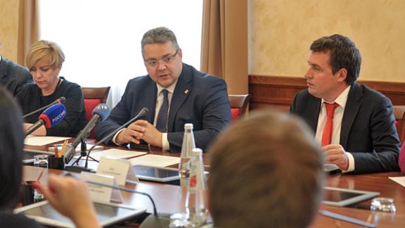 Глава Ставрополья В.Владимиров встретился с журналистами