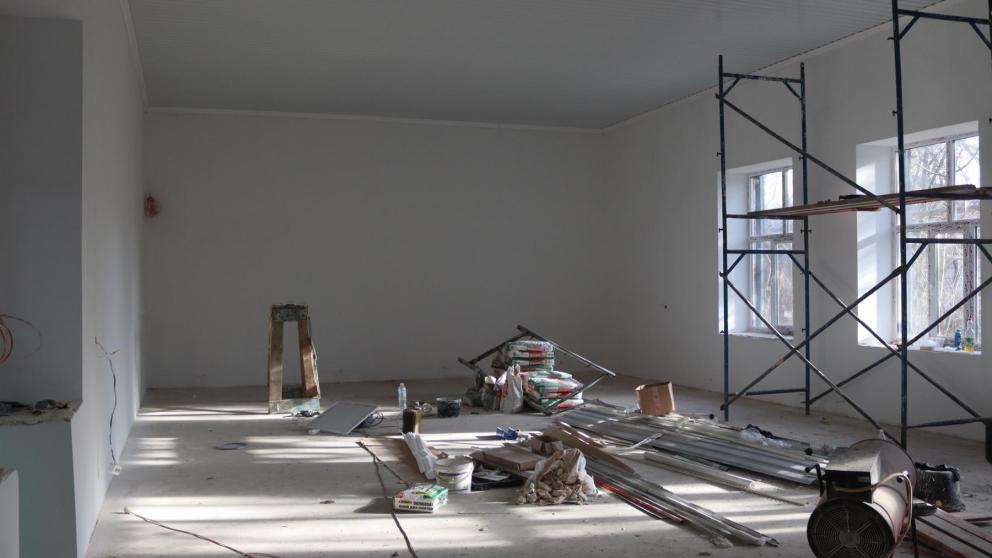 В Советском округе Ставрополья завершается ремонт спортзала стадиона