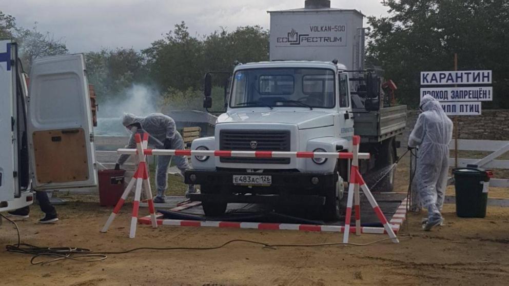 В Ипатовском округе Ставрополья прошли учения по ликвидации последствий опасных болезней животных