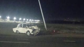 Машина врезалась в столб в Предгорном округе Ставрополья