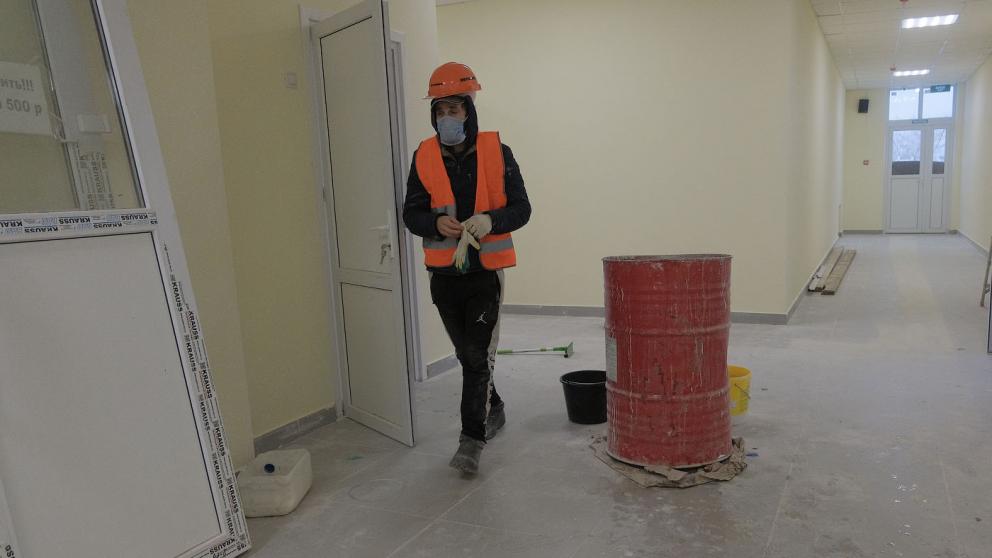 В школе №3 Невинномысска продолжается капитальный ремонт