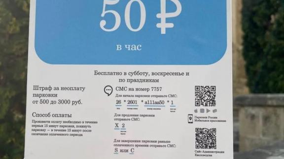 В Кисловодске число парковочных сессий выросло на 64 процента с начала года