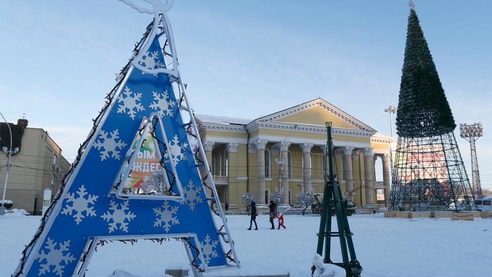Праздничная атрибутика исчезает с улиц Ставрополя