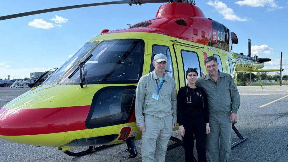 Вертолёт городской больницы СМП Ставрополя спас 112 человек за 8 месяцев