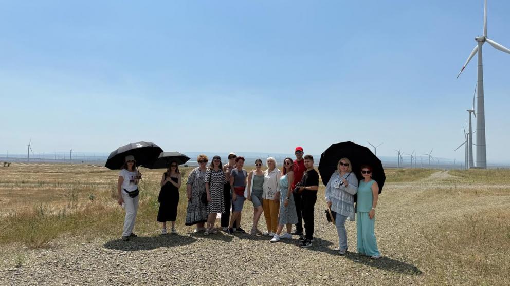 На Ставрополье состоялась первая экскурсия на крупнейший ветропарк